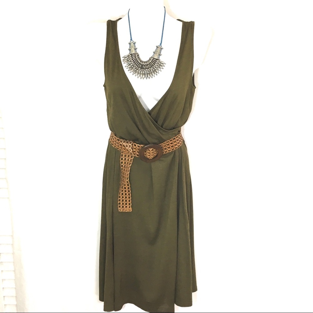 Ralph Lauren Premium Silk Sleeveless Pull-on Large Dress